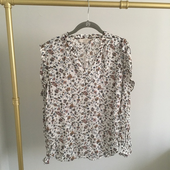 Loft NWT Blouse Floral Print XS - Picture 3 of 7